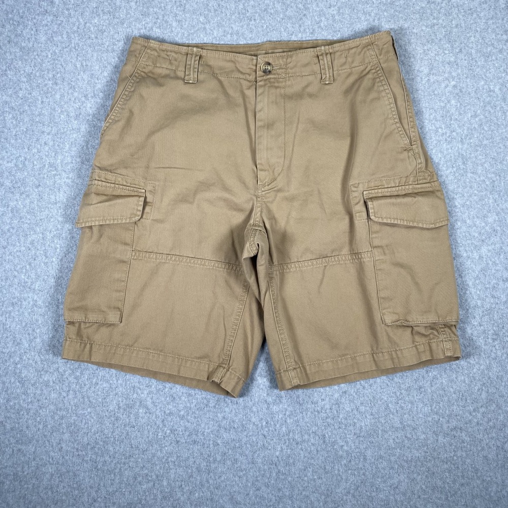 Polo Ralph Lauren Cargo Shorts Mens 29 Khaki Tan Relaxed Fit Cotton Twill